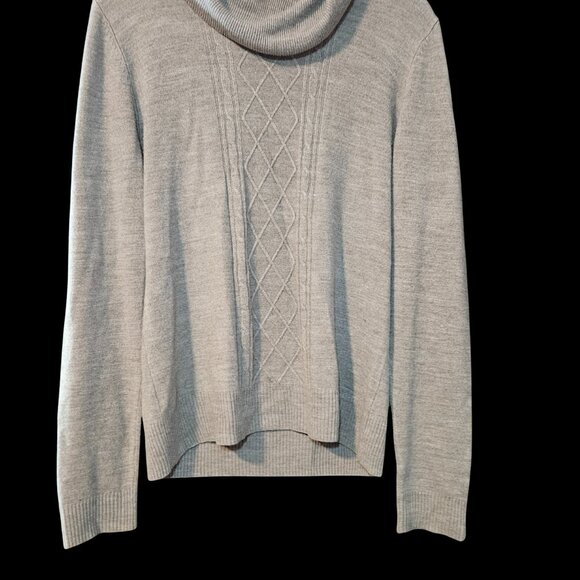 Karen Scott Gray Cowl Neck Sweater Women’s Large - Picture 3 of 5